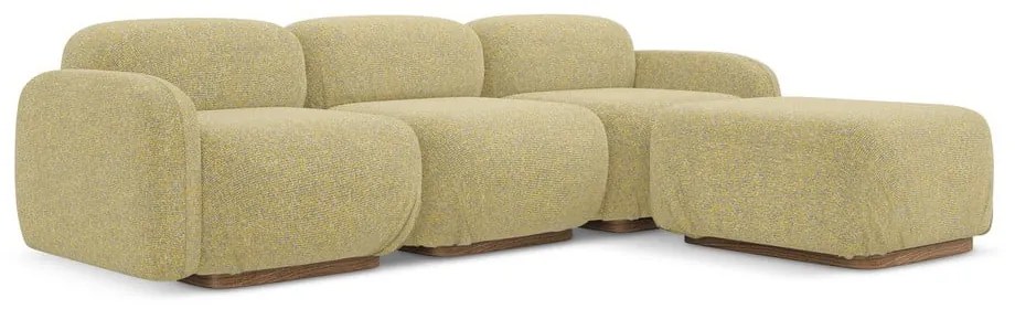 Жълт модулен ъглов диван (променлив) Ailani – Makamii