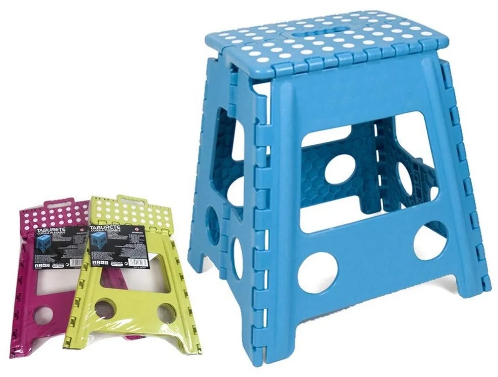 Сгъваема Табуретка Bensontools 80 kg Многоцветен полипропилен 23 x 19 x 19 cm