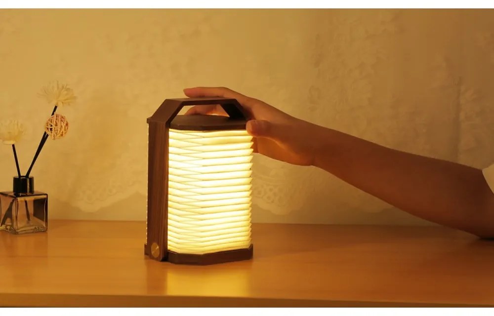 Бяла/в тъмно естествен цвят светлинна декорация с USB Origami – Gingko