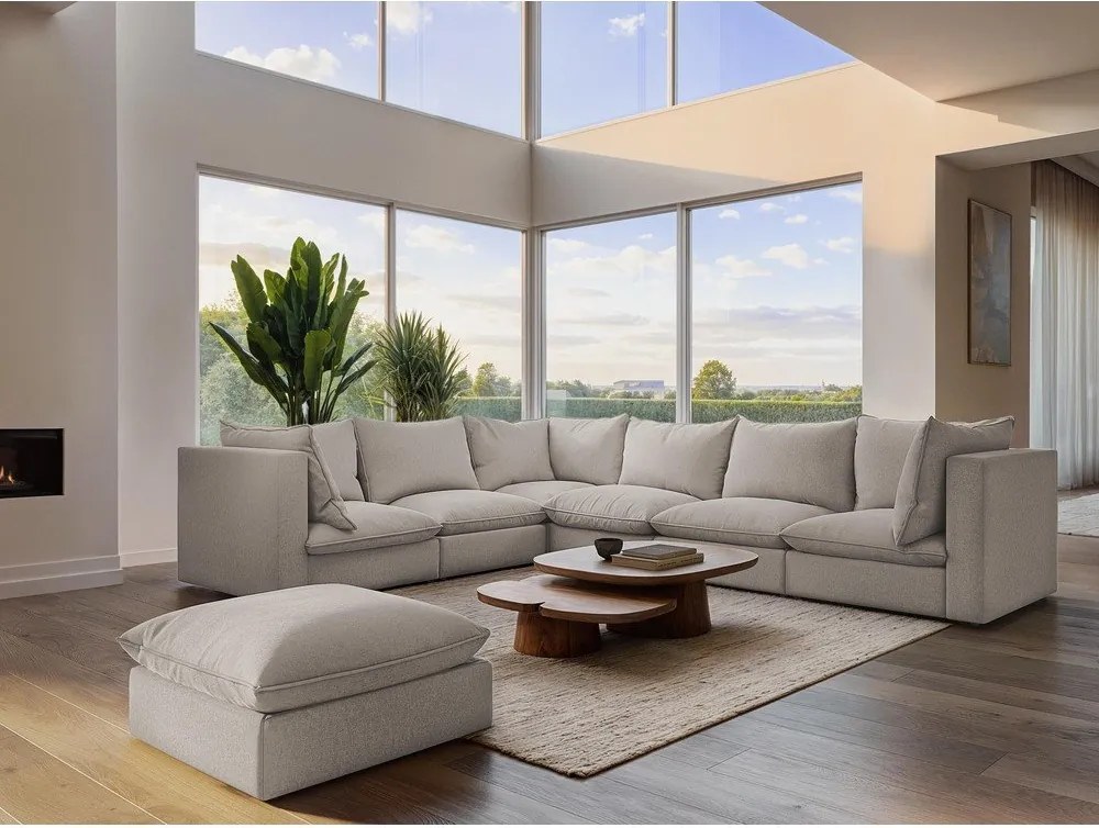 Теракотен ъглов диван (ляв ъгъл/U форма) Manao – Makamii