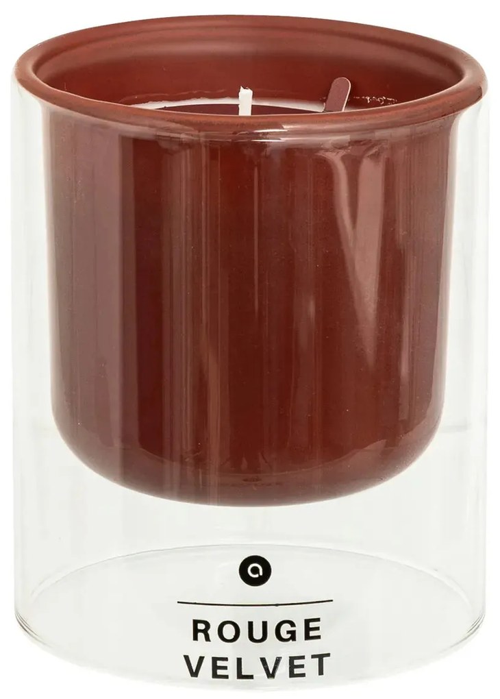 Ароматна свещ atmosphera Ilan, Стъкло, 220 g - Red