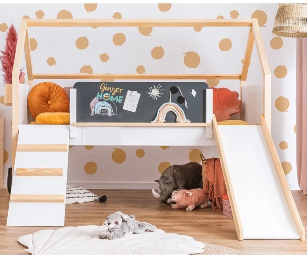 GINGER HOME Легло КЪЩИЧКА тип Монтесори БЯЛО