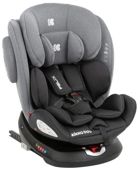 Столче за кола 0-36 кг. Felix ISOFIX KIKKABOO - Dark Grey