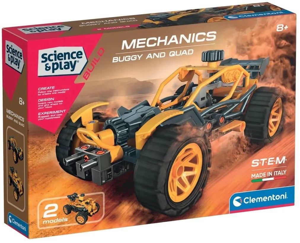 Clementoni - MECHANICS LABORATORY Конструктор Бъги 100ч. 75077