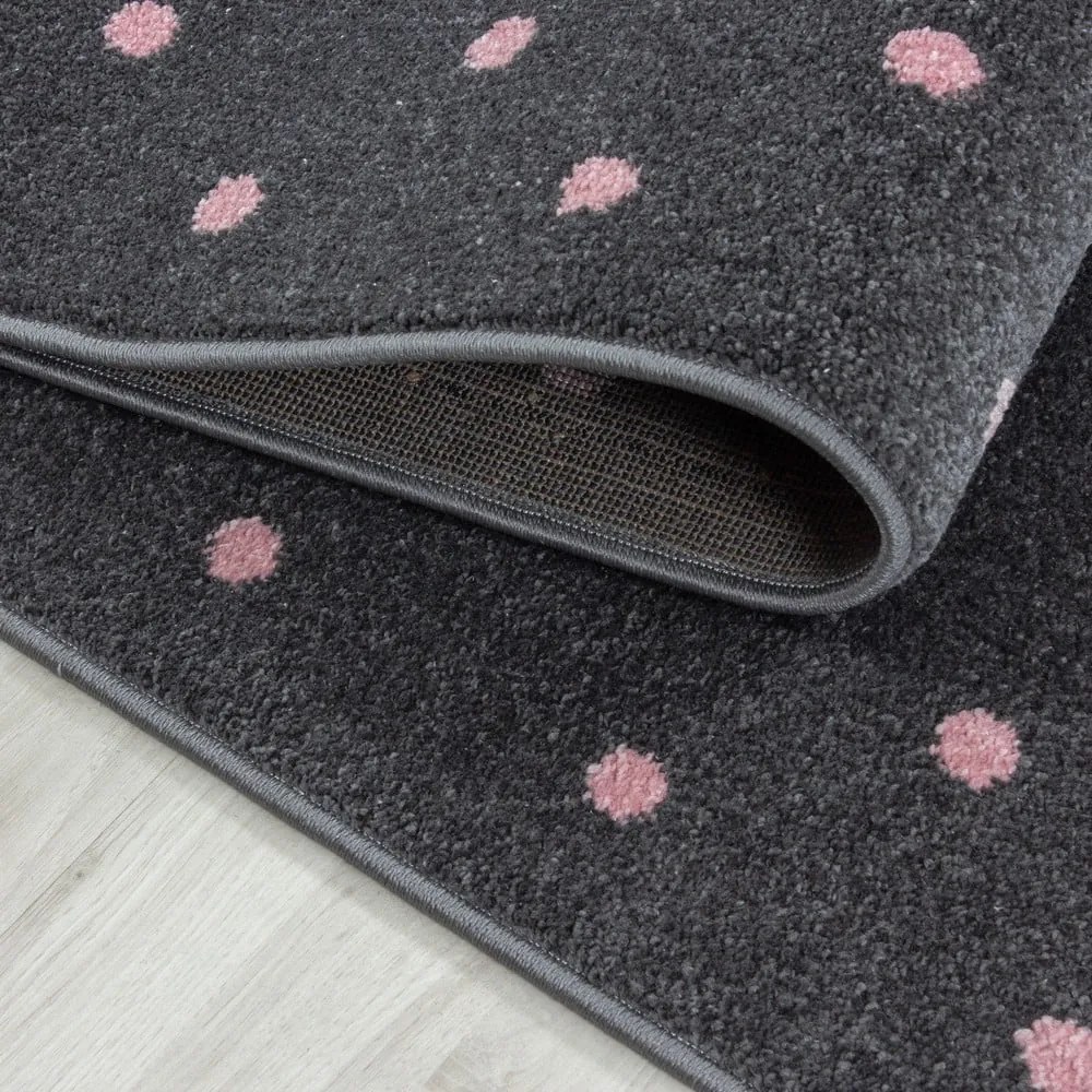 Розово-сив детски килим ø 160 cm Bambi – Ayyildiz Carpets
