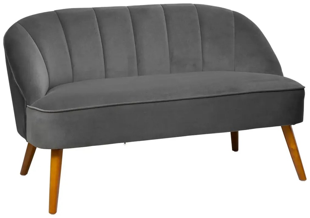 Двуместно канапе atmosphera Naova, Велур, 126x71x72 cm - Тюркоаз