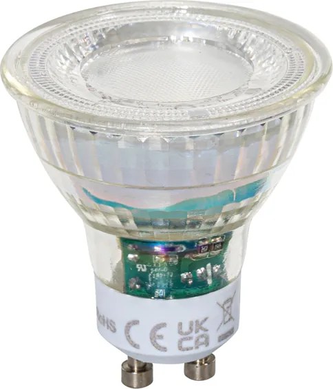 Комплект от 5 GU10 50mm димируеми LED крушки прозрачни 2.5W 450 lm 3000K