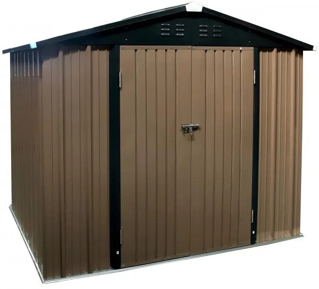 Барака за инструменти, кафява, 239 х 186 х 188 см