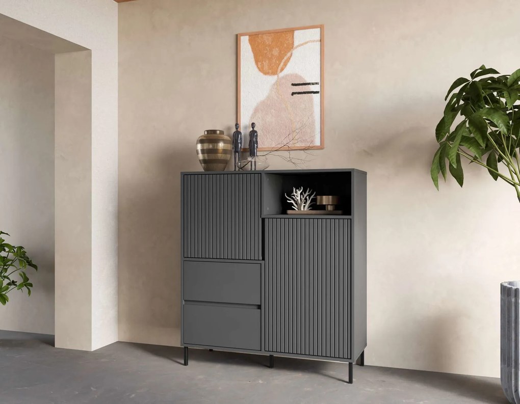 Бюфет Anel Slim-Антрацит