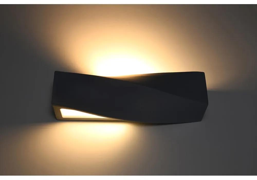 Черна керамична стенна лампа Taurus - Nice Lamps