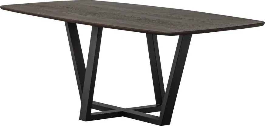 Трапезна маса с дъбова дървена плоскост 100x220 cm Tablo – WOOOD
