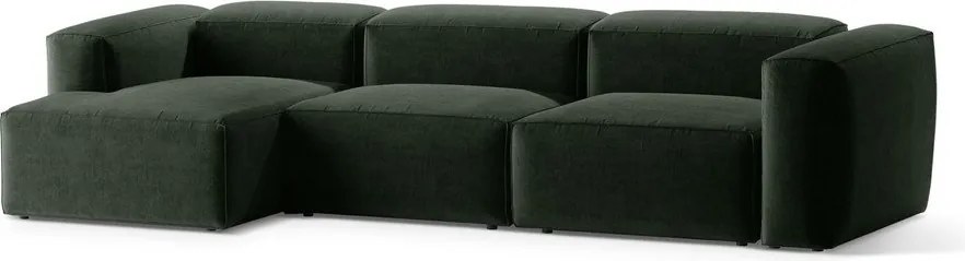 Зелен ъглов диван (ляв ъгъл) Bergamo – Cosmopolitan Design