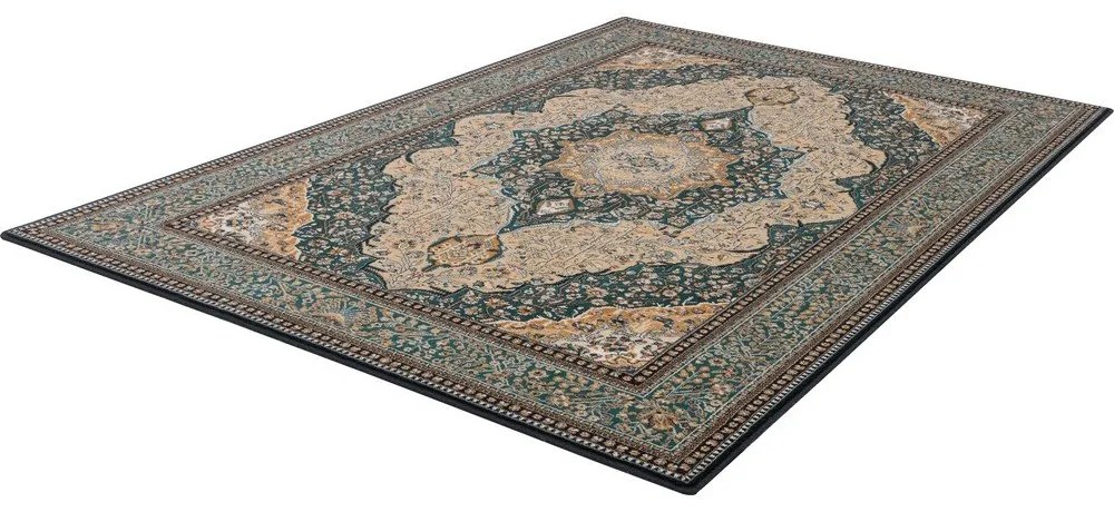 Зелен вълнен килим 160x240 cm Charlotte - Agnella