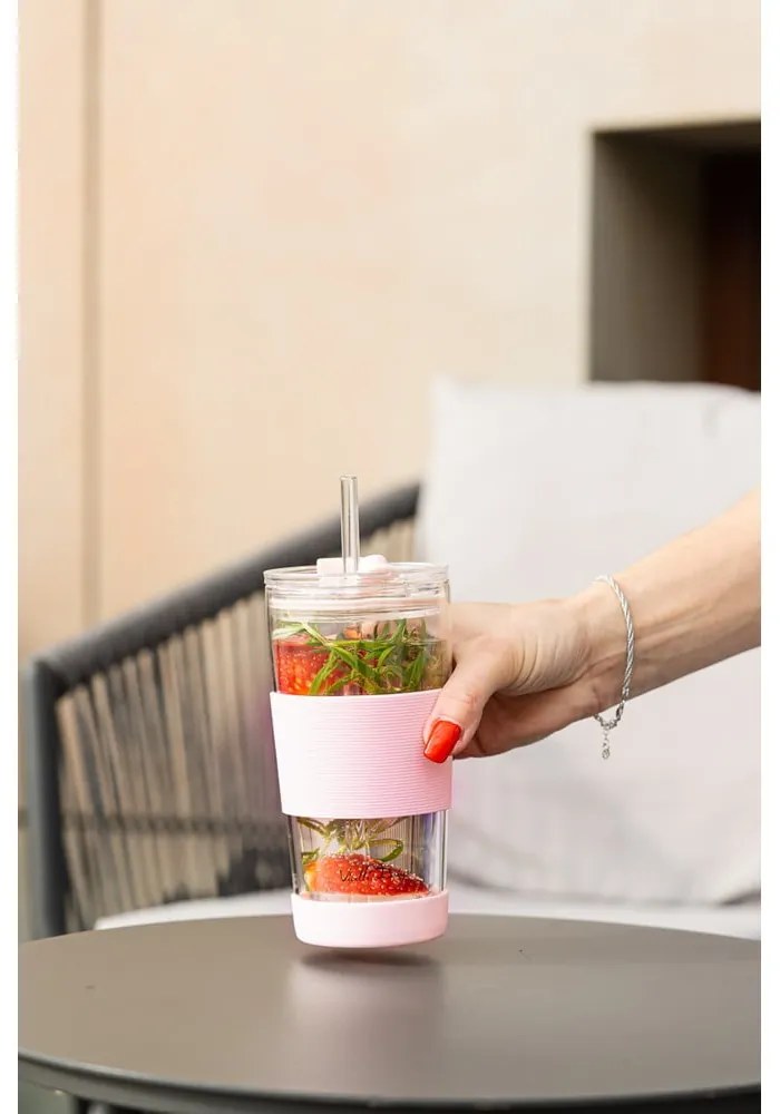 Розова термочаша 600 ml Fuori – Vialli Design