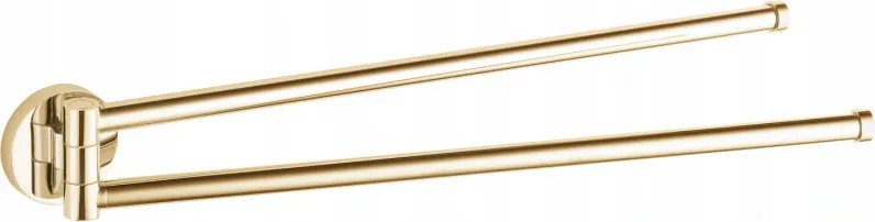 Mexen Remo двойна въртяща се закачалка за кърпи, златна - 70507255-50