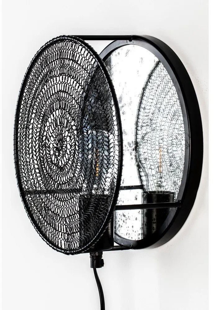 Черна стенна лампа Lea - White Label