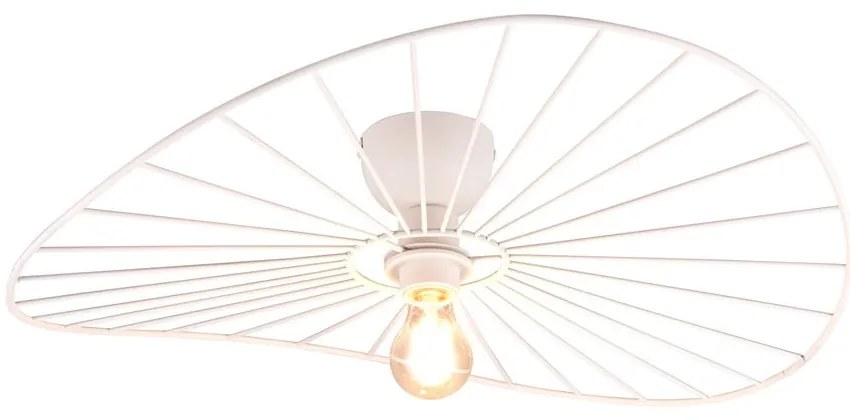 Бяла лампа за таван ø 60 cm Chapeau - Trio