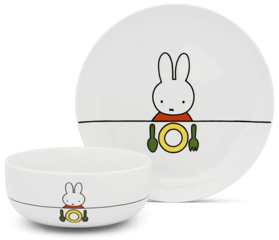 Порцеланов детски комплект за хранене 6 бр. Miffy – Zilverstad