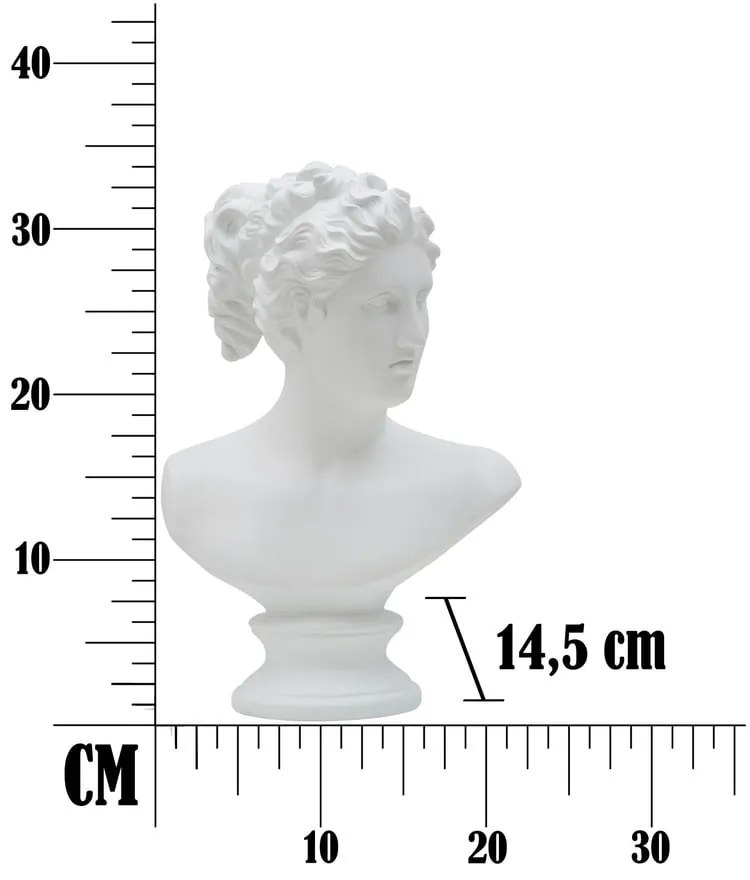 Бяла декоративна фигурка Римска жена - Mauro Ferretti