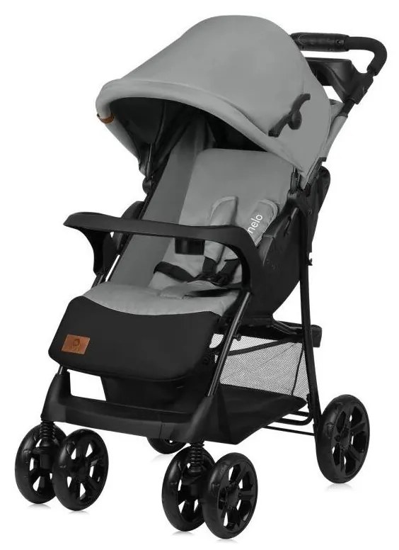 Lionelo - Детска количка EMMA PLUS сив/черен
