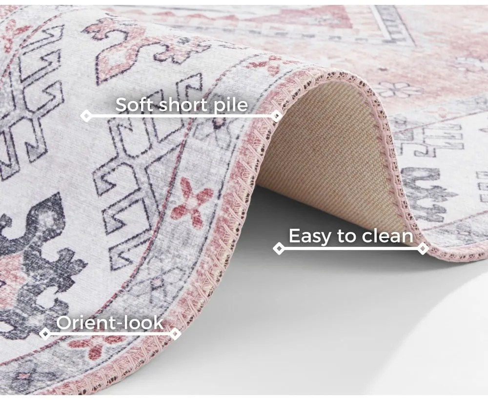 Светлорозов мокет , 80 x 200 cm Gratia - Nouristan