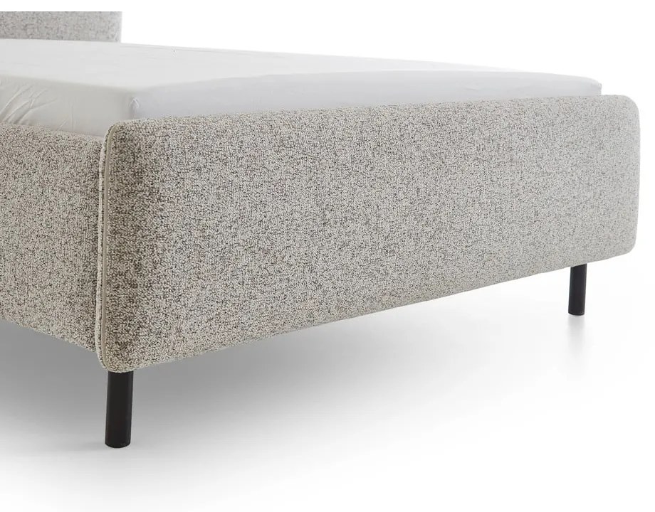 Бежово двойно легло 180x200 cm тапицирано без ламелно дъно Primo – Meise Möbel