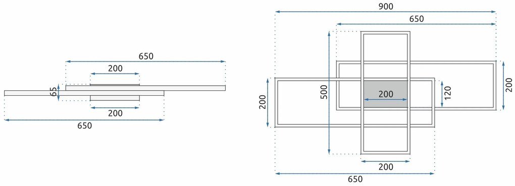 Плафон LED + дистанционно управление WHITE APP660