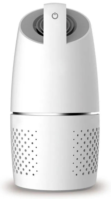 Пречиствател за въздух за автомобил OBERON 05A, 8м3/ч, 360C почистване, Ултра тих, Хепа + йонизатор, LED, Бял