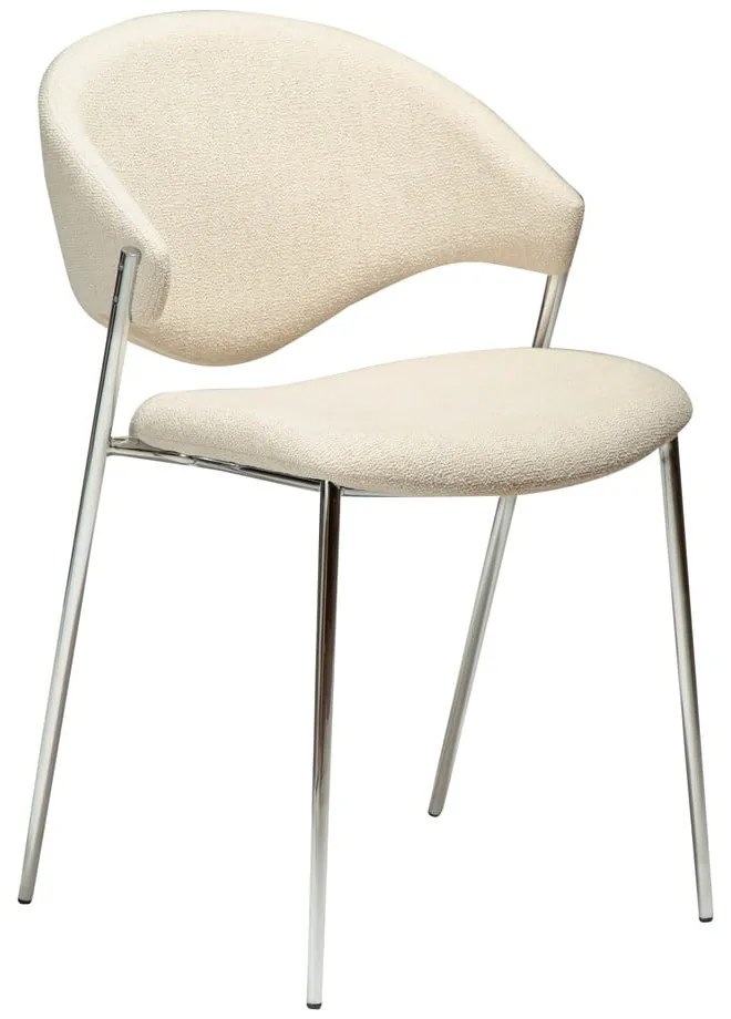 Кремав тапициран трапезен стол Zone – DAN-FORM Denmark