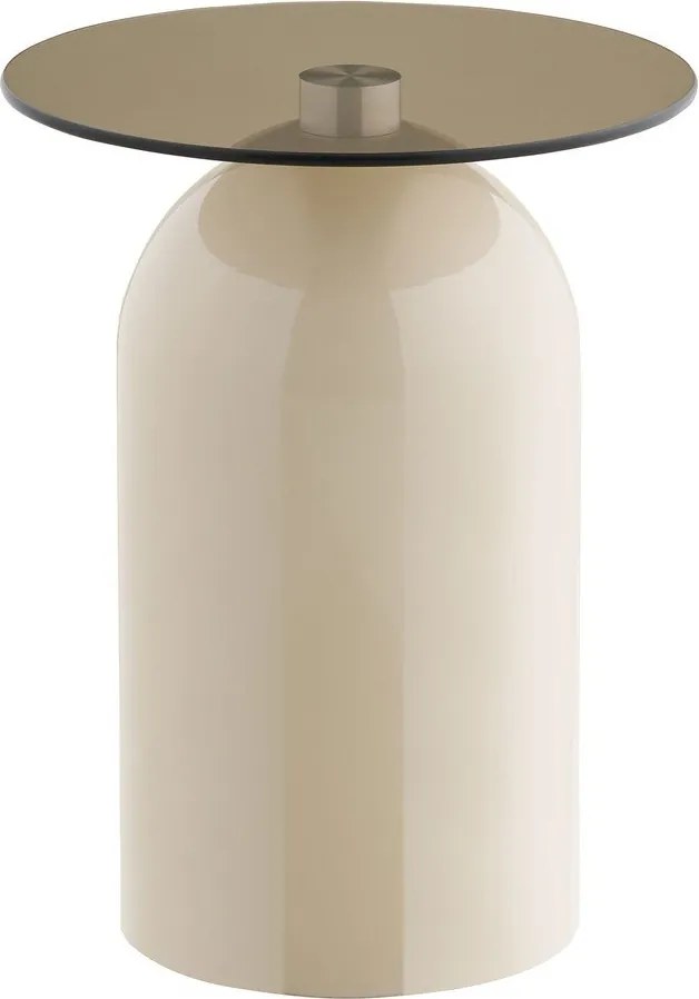 Кръгла странична масичка със стъклен плот ø 40 cm Ravello – House Nordic