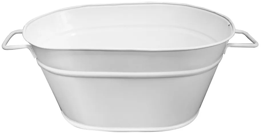 Feronya - Метално овално сандъче бяло малко 8624-1