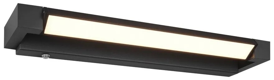 Матово черно LED стенна лампа Fabrizio – Trio