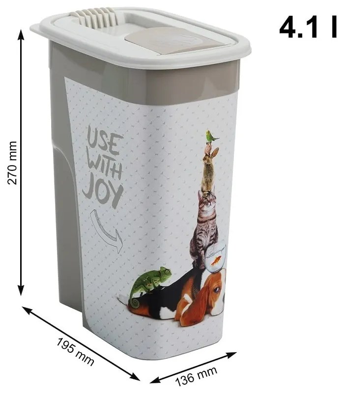 Кутия за пелети 4,1 л Flo - Rotho