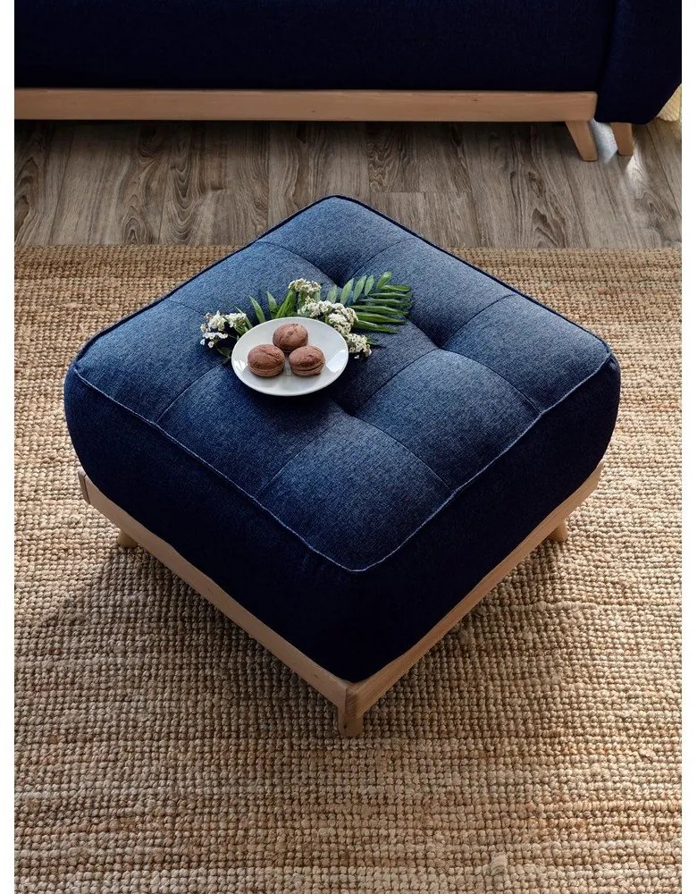 Морскосиня табуретка за крака Dazzling Daisy - Miuform