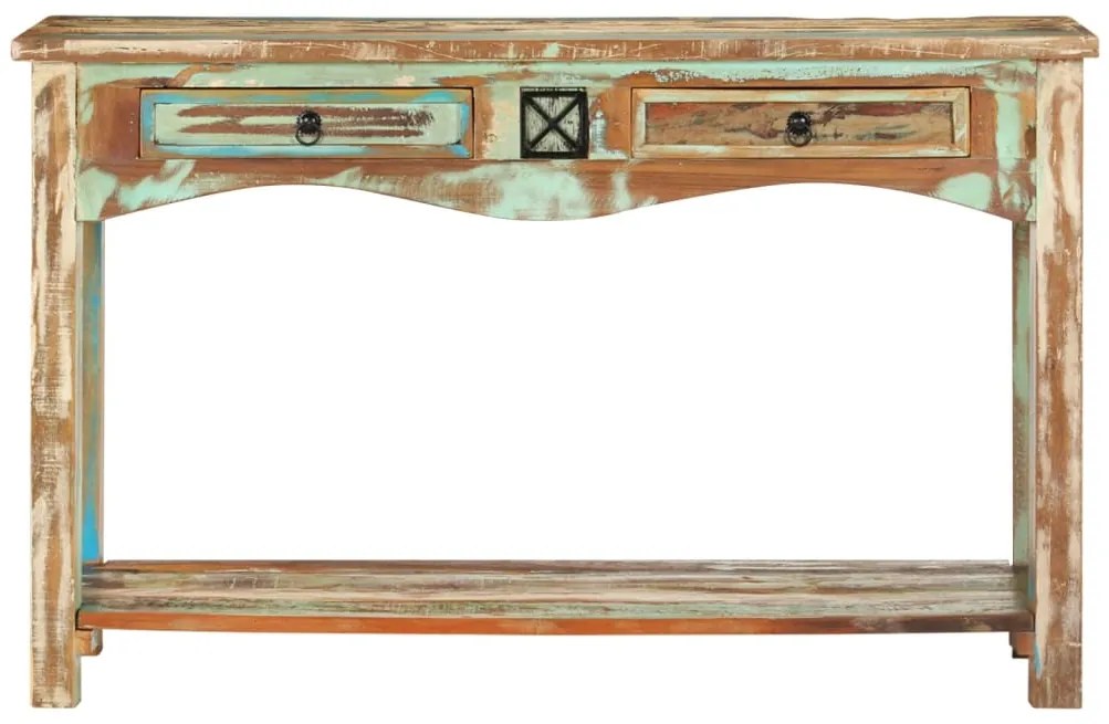247925 vidaXL Конзолна маса, 120x40x75 см, регенерирано дърво масив