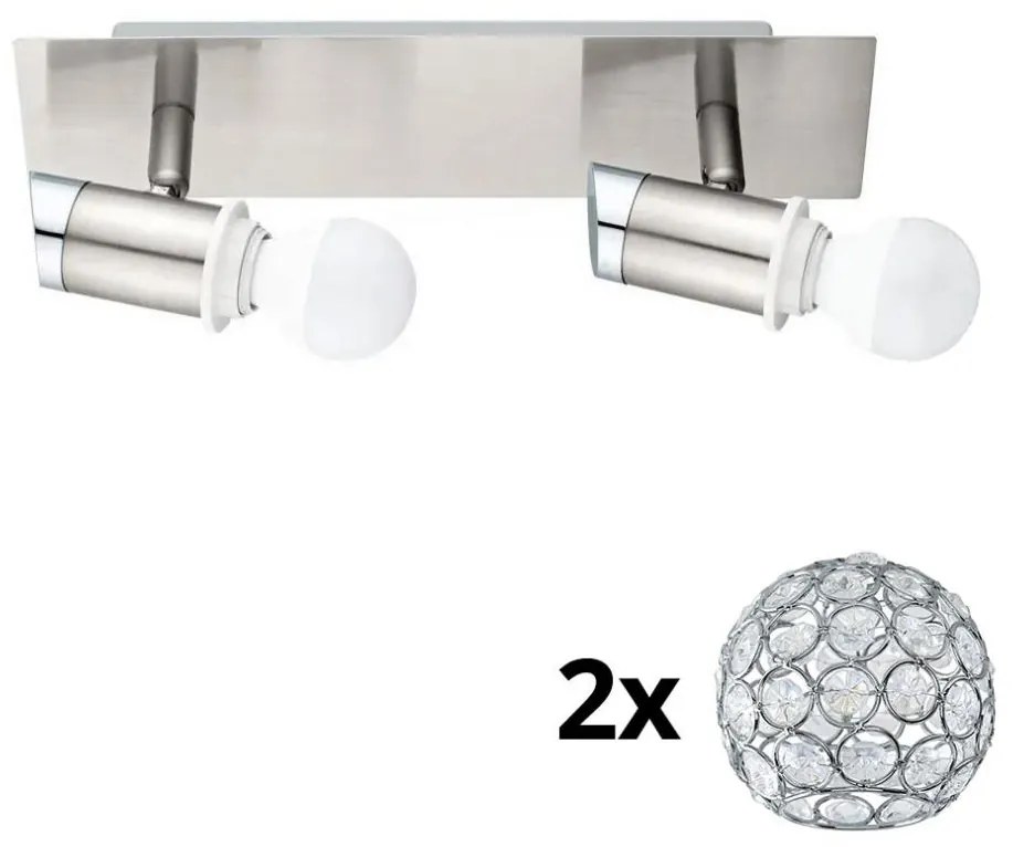 Eglo - LED точково осветително тяло MY CHOICE 2xE14/4W/230V хром