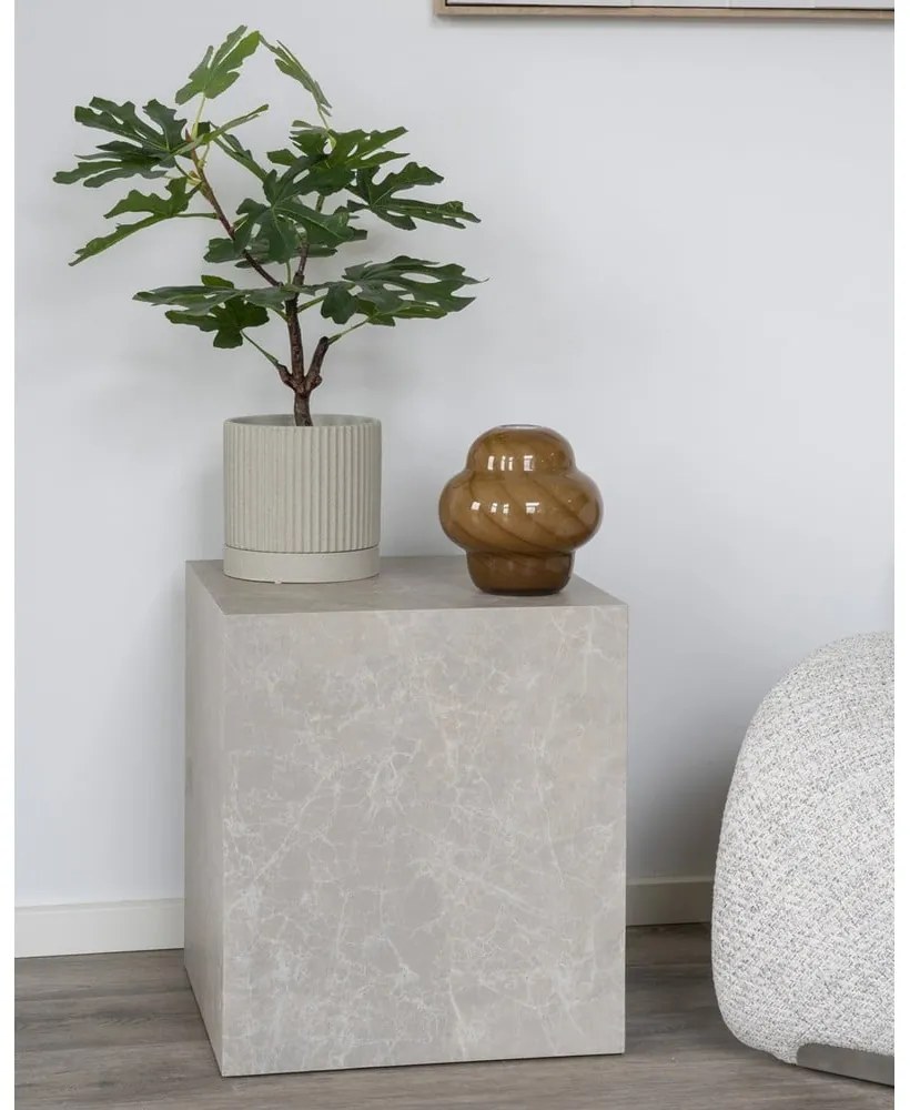 Странична масичка от декор от мрамор 40x40 cm Prague – House Nordic