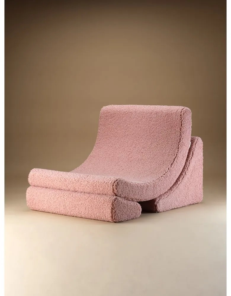 Розов детски стол от букле Moon – Wigiwama