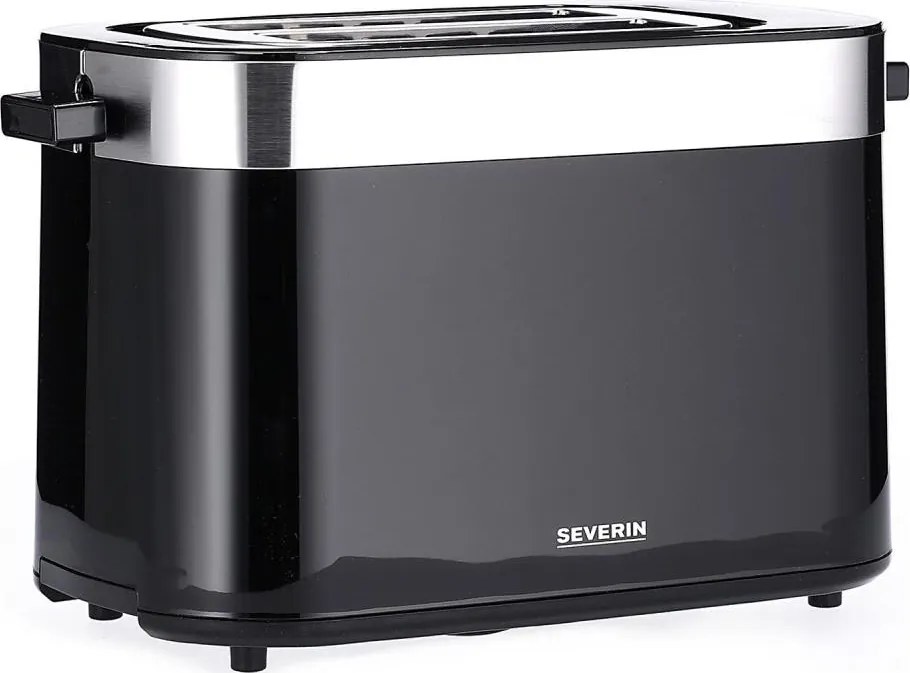 Severin AT 9264 - Тостер за две филийки 800W/230V неръждаема стомана/черен