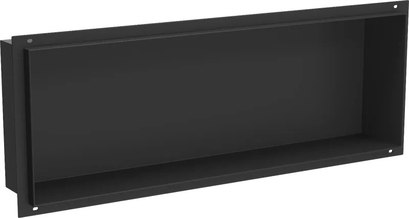 Mexen X-Wall-NR вградена лавица без фланец 60 x 20 см, черна - 1971602010