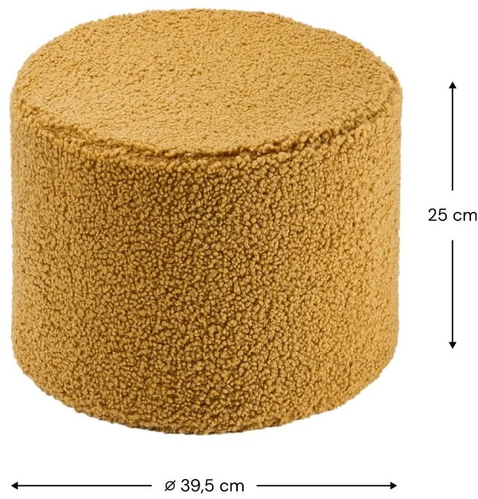 Кафяв детски пуф от букле – Wigiwama