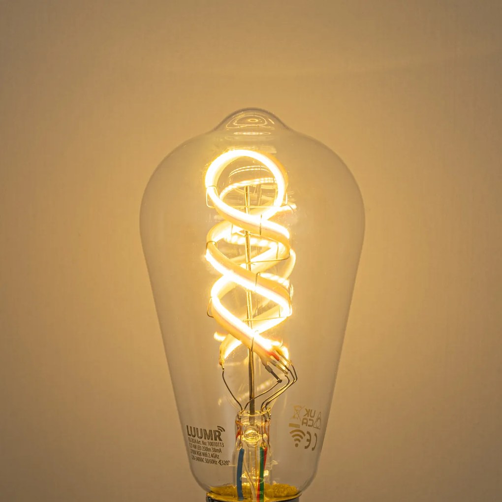 Комплект от 5 Интелигентни димируеми LED крушки E27 ST64 RGBW 4W 250lm 2700K