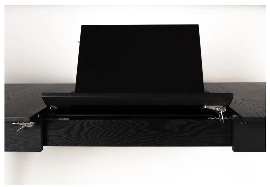 Черна сгъваема маса за хранене , 120 x 80 cm Glimps - Zuiver