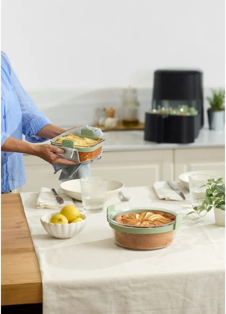 Стъклена форма за печене 20,5x19,5 cm – Lékué