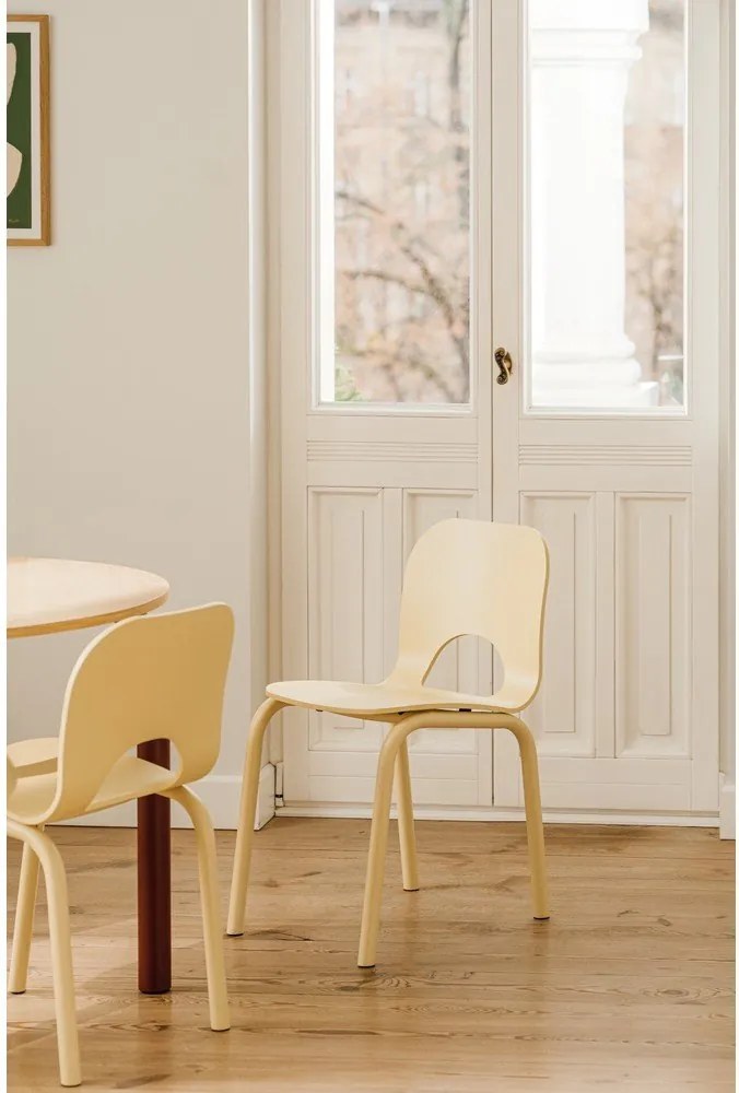 Жълт трапезен стол Atto – noo.ma