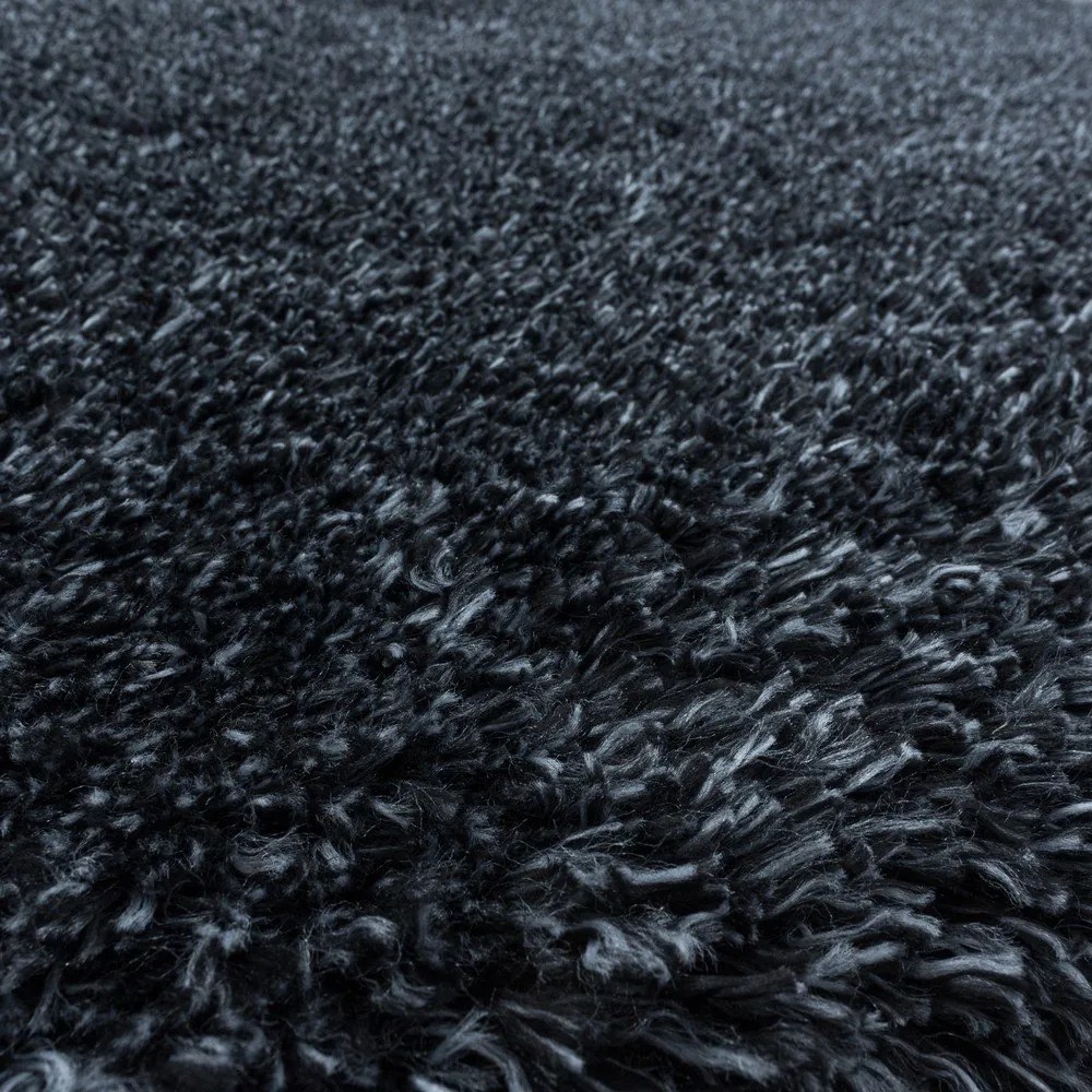 Антрацитен килим 200x290 cm Fluffy – Ayyildiz Carpets