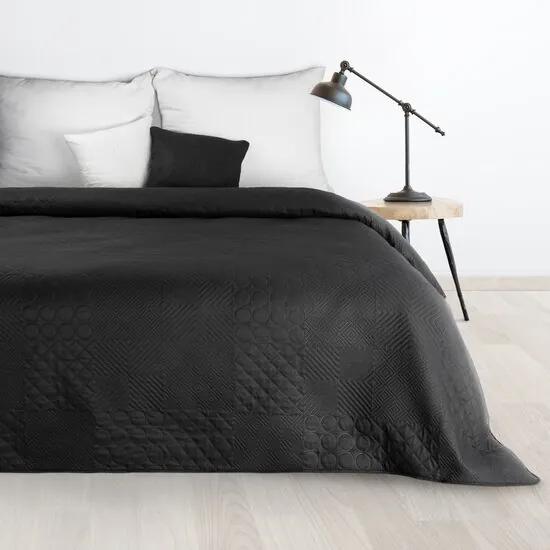Дизайнерска покривка за легло Boni черен цвят