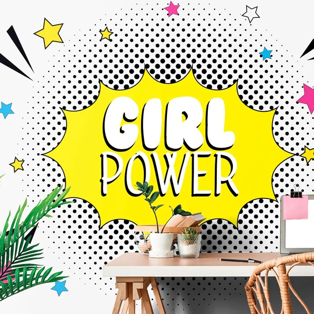 Тапет – С поп арт надпис - GIRL POWER