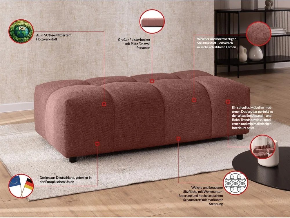 Теракотена табуретка Albane – Ropez