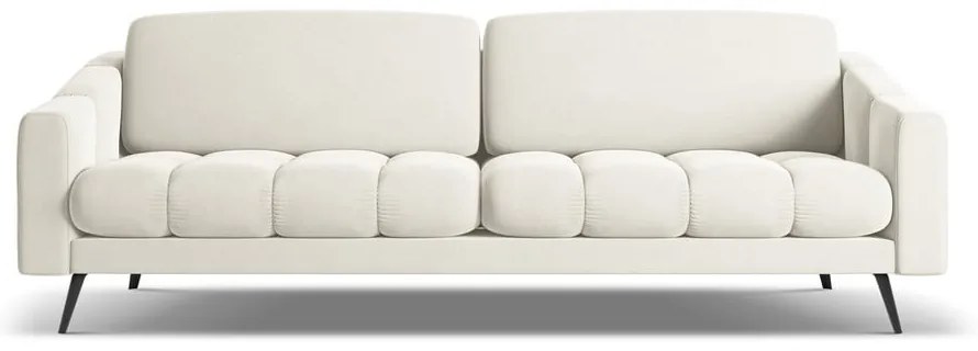 Бял кадифен диван 238 cm Nalu – Makamii